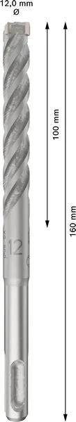 PRO SDS plus-5X burgija za udarne bušilice od 12×100×160 mm, 10 kom 2608833905