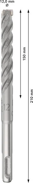 PRO SDS plus-5X burgija za udarne bušilice od 12×150×210 mm, 10 kom 2608833906