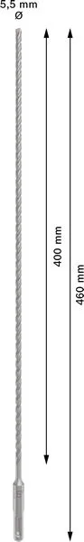 PRO SDS plus-5X burgija za udarne bušilice 5,5×400×460 mm 2608836611
