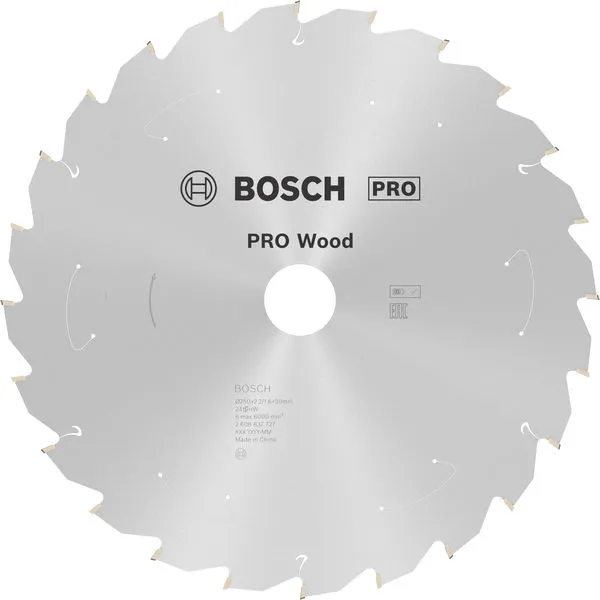Bosch PRO Wood list akumulatorske kružne testere 250×2,2×30 mm, T24 2608837727