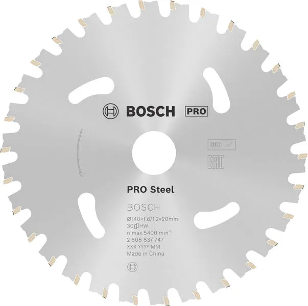 Bosch PRO Steel cordless list kružne testere 140×1,6×20 mm 2608837747