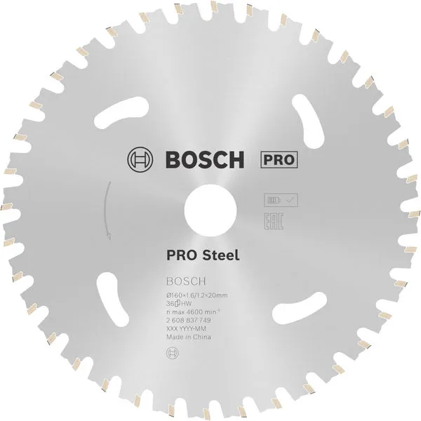 Bosch PRO Steel cordless list kružne testere 160×1,6×20 mm 2608837749