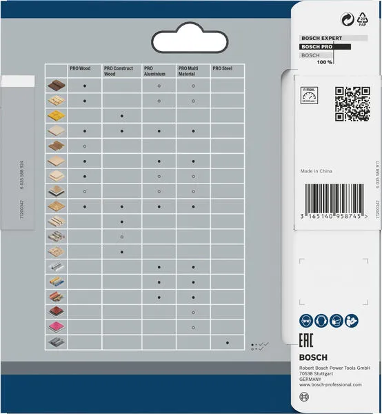 PRO Multi Material cordless list kružne testere za drvo 85×1,5×15 mm 2608837752