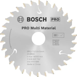 Bosch PRO Multi Material cordless list kružne testere za drvo 85×1,5×15 mm 2608837752