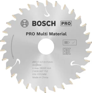 Bosch PRO Multi Material cordless list kružne testere za drvo 85×1,5×15 mm 2608837752