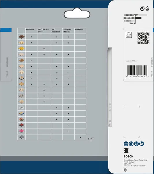 PRO Aluminium cordless list kružne testere 165×1,8×20 mm 2608837763