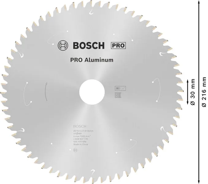 PRO Aluminium cordless list kružne testere 216×2,2×30 mm 2608837776
