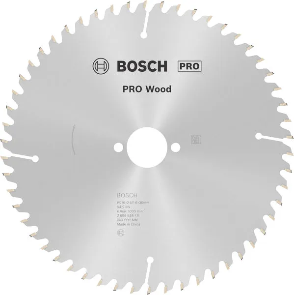 Bosch PRO Wood list kružne testere, 216×2,6×30 mm, T54 2608838411