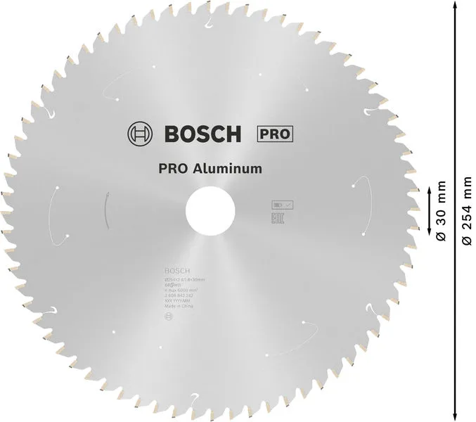 PRO Aluminium cordless list kružne testere, 254×2,4×30 mm 2608842242