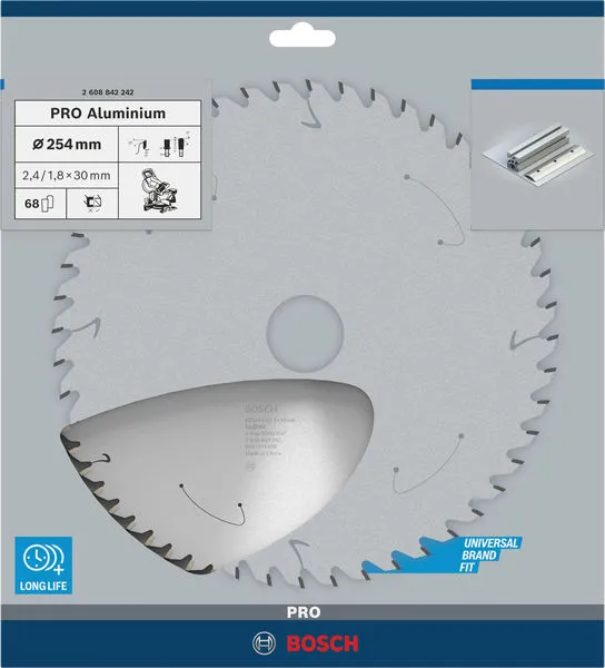PRO Aluminium cordless list kružne testere, 254×2,4×30 mm 2608842242