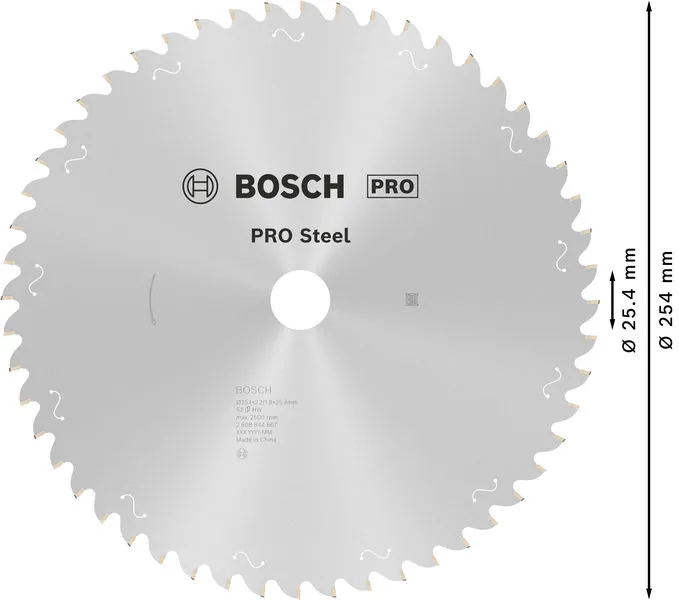 PRO Steel list kružne testere sa kablom, 254×2,2×25,4 mm, T52 2608844867
