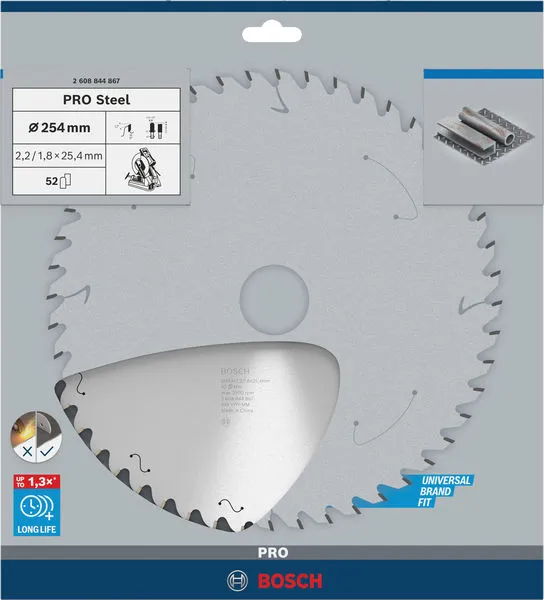 PRO Steel list kružne testere sa kablom, 254×2,2×25,4 mm, T52 2608844867