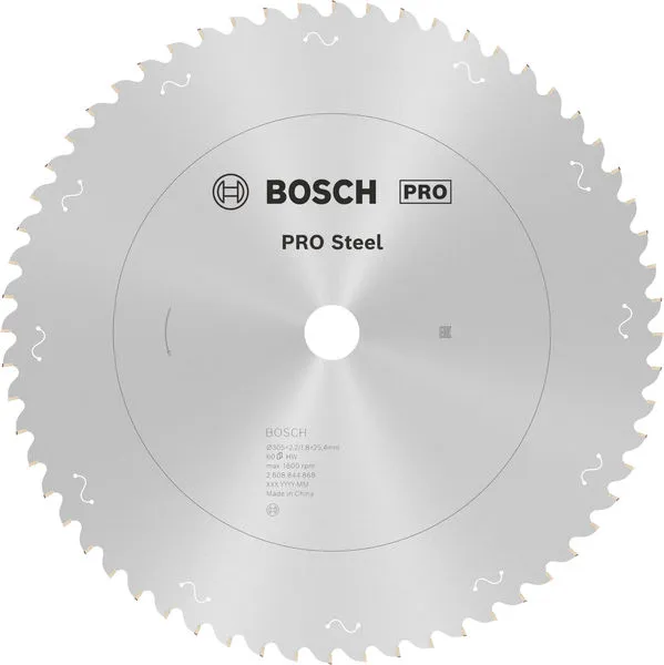 Bosch PRO Steel list kružne testere sa kablom, 305×2,2×25,4 mm, T60 2608844868