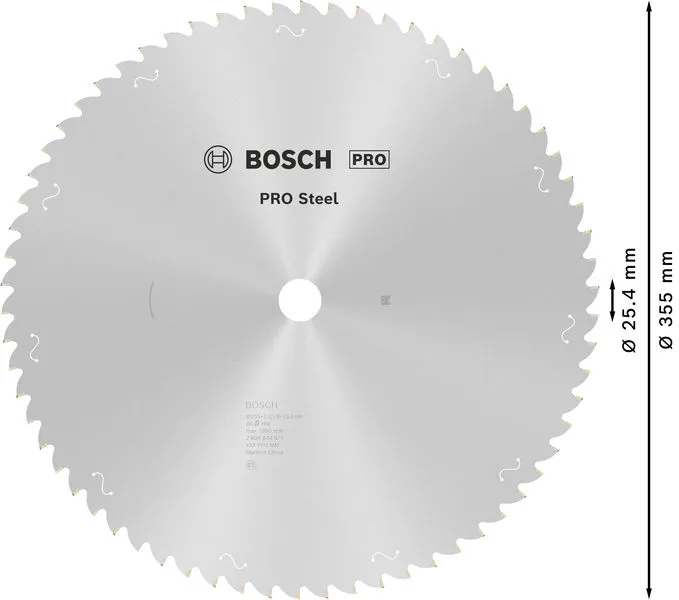 PRO Steel list kružne testere sa kablom, 355×2,2×25,4 mm, T66 2608844870