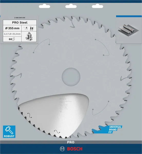 PRO Steel list kružne testere sa kablom, 355×2,2×25,4 mm, T66 2608844870