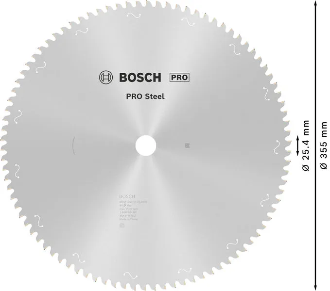 PRO Steel list kružne testere sa kablom, 355×2,2×25,4 mm, T90 2608844871