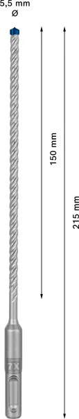 EXPERT SDS plus-7X burgija za udarne bušilice od 5,5 x 150 x 215 mm 2608900067