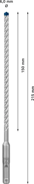 EXPERT SDS plus-7X burgija za udarne bušilice od 6 x 150 x 215 mm 2608900073