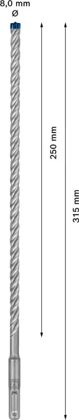 EXPERT SDS plus-7X burgija za udarne bušilice od 8x250x315 mm 2608900091