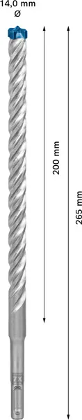 EXPERT SDS plus-7X burgija za udarne bušilice od 14 x 200 x 265 mm 2608900121