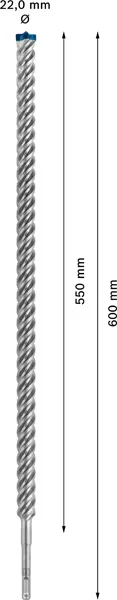 EXPERT SDS plus-7X burgija za udarne bušilice od 22 x 550 x 600 mm 2608900148