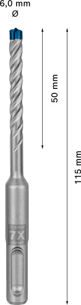 EXPERT SDS plus-7X burgija za udarne bušilice od 6 x 50 x 115 mm, 30 delova 2608900180