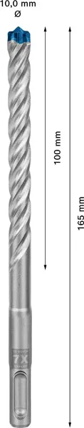 EXPERT SDS plus-7X burgija za udarne bušilice od 10 x 100 x 165 mm, 50 delova 2608900193