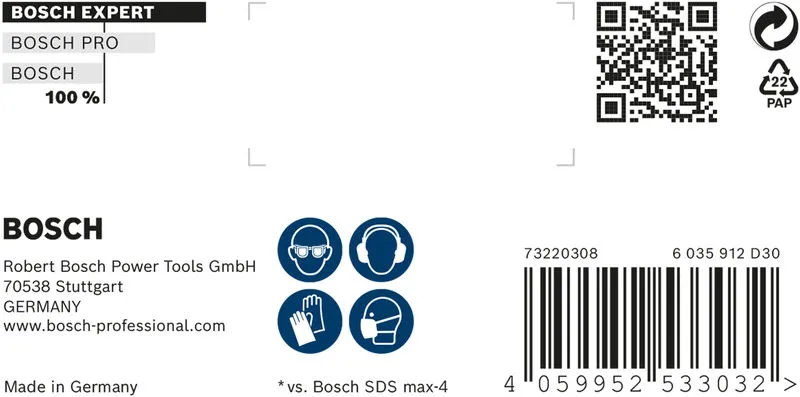 EXPERT SDS max-8X burgija za udarne bušilice od 20x400x520 mm 2608900229