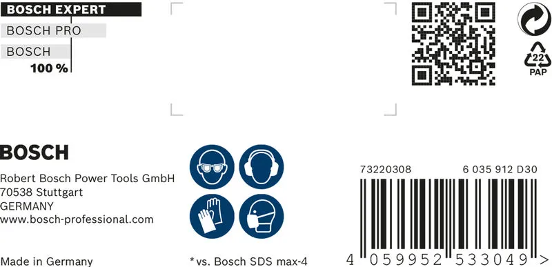 EXPERT SDS max-8X burgija za udarne bušilice od 20x600x720 mm 2608900230