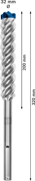 EXPERT SDS max-8X burgija za udarne bušilice od 32 x 200 x 320 mm 2608900254