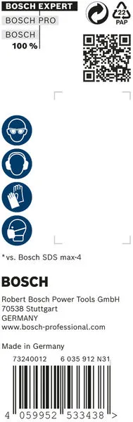 EXPERT SDS max-8X burgija za udarne bušilice od 25x400x520 mm, 5 delova 2608900269