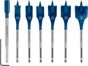 Komplet EXPERT Self Cut Speed pljosnatih burgija od 16/18/20/22/25/32 mm, 7 delova 2608900334
