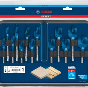 Komplet EXPERT Self Cut Speed pljosnatih burgija od 10/12/13/14/16/18/20/22/24/25/28/30/32 mm, 13 komada 2608900336