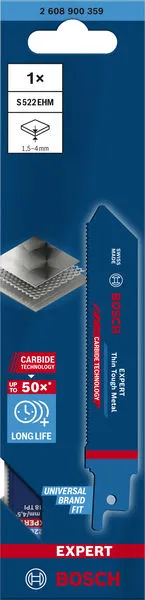 EXPERT „Thin Tough Metal“ S 522 EHM list univerzalne testere 1 deo 2608900359