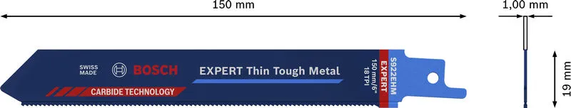 EXPERT „Thin Tough Metal“ S 922 EHM list univerzalne testere 1 deo 2608900360