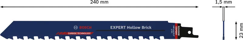 EXPERT „Hollow Brick“ S 1543 HM list univerzalne testere 1 deo 2608900414