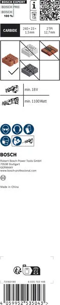 EXPERT „Hollow Brick“ S 1543 HM list univerzalne testere 1 deo 2608900414
