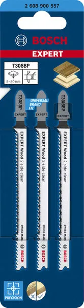 EXPERT Wood 2-side clean T308BP list ubodne testere 3 kom 2608900557