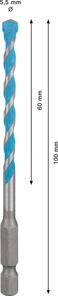 EXPERT HEX-9 MultiConstruction burgija od 5,5 x 60 x 100 mm 2608900572