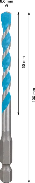 EXPERT HEX-9 MultiConstruction burgija od 6x60x100 mm 2608900574