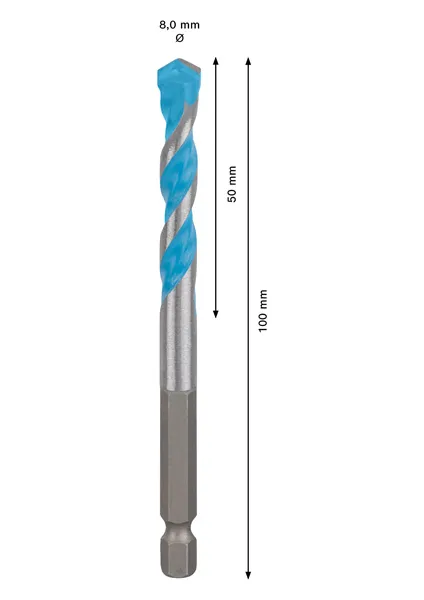 EXPERT HEX-9 MultiConstruction burgija od 8x50x100 mm 2608900581