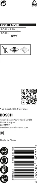 EXPERT HEX-9 Hard Ceramic burgija (3×90 mm) 2608900587