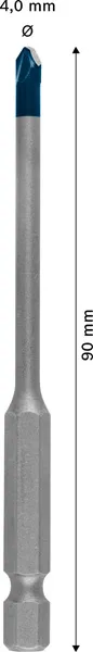 EXPERT HEX-9 Hard Ceramic burgija (4×90 mm) 2608900588