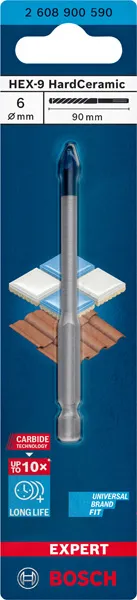 EXPERT HEX-9 Hard Ceramic burgija (6×90 mm) 2608900590