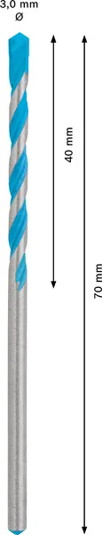 EXPERT CYL-9 MultiConstruction burgija od 3x40x70 mm 2608900600