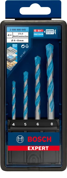 Komplet EXPERT MultiConstruction CYL-9 burgija od 4/5/6/8 mm, 4 dela 2608900645