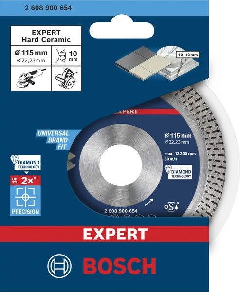 EXPERT HardCeramic dijamantska rezna ploča od 115x22,23x1,4x10 mm 2608900654
