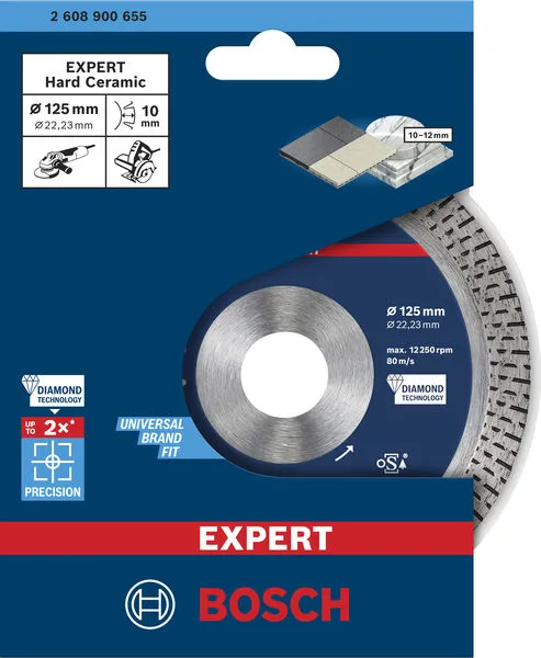 EXPERT HardCeramic dijamantska rezna ploča od 125 x 22,23 x 1,4 x 10 mm 2608900655