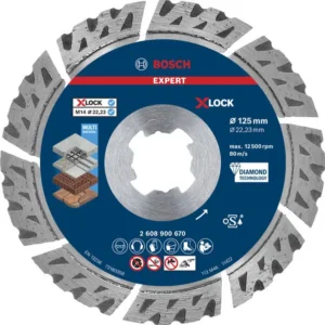 Bosch EXPERT MultiMaterial X-LOCK dijamantska rezna ploča od 125x22,23x2,4x12 mm 2608900670