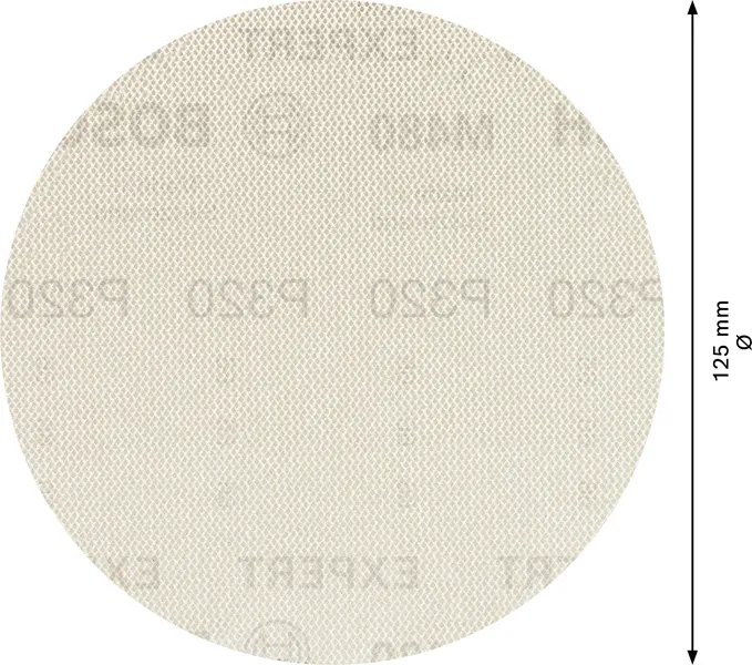 EXPERT M480 brusna mreža za rotacione brusilice od 125 mm, G 320, 5 delova 2608900678